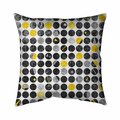 Fondo 20 x 20 in. Grunge Circles-Double Sided Print Indoor Pillow FO2794621
